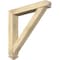Ekena Millwork Traditional Arts and Crafts Rough Sawn Bracket w/ Offset Brace, Douglas Fir, 6"W x 36"D x 36"H BKT0604X36X36TRA03RDF - alternate 1